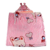 Maxbell Newborn Baby Hooded Cloak Poncho Jacket Outwear Kids Warm Coat Pink 2
