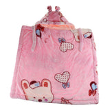 Maxbell Newborn Baby Hooded Cloak Poncho Jacket Outwear Kids Warm Coat Pink 2