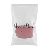 Max Brown Round Ottoman Pouf Cover Footstool Slipcover Red