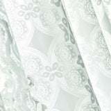 Max White Lace Sheer Curtain Rod Pocket Drape for Bedroom Living Room 140x180cm