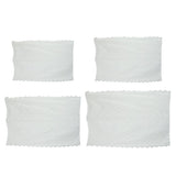 Max White Lace Gauze Tablecloth Dining Table Cloth Cover for Parties 143x220cm