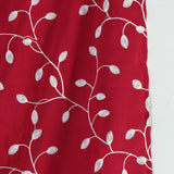 Max Embroidery Cotton Tablecloth Dining Table Cloth Cover Wine Red 140x140cm