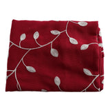 Max Embroidery Cotton Tablecloth Dining Table Cloth Cover Wine Red 140x140cm