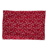 Max Embroidery Cotton Tablecloth Dining Table Cloth Cover Wine Red 140x140cm
