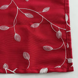 Max Embroidery Cotton Tablecloth Dining Table Cloth Cover Wine Red 140x140cm