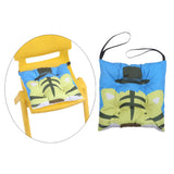 Max Velvet Square Dining Chair Pad Seat Cushion Pads with Strap for Kids 40x40cm