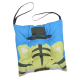 Max Velvet Square Dining Chair Pad Seat Cushion Pads with Strap for Kids 40x40cm