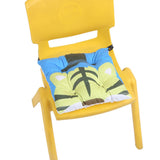 Max Velvet Square Dining Chair Pad Seat Cushion Pads with Strap for Kids 40x40cm