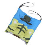 Max Velvet Square Dining Chair Pad Seat Cushion Pads with Strap for Kids 40x40cm