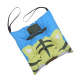 Max Velvet Square Dining Chair Pad Seat Cushion Pads with Strap for Kids 40x40cm