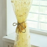 Max 1 Piece Window Voile Sheer Curtain Valance Tiers Yellow_2x2.7m - Aladdin Shoppers