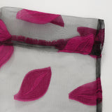 Max Leaves Print Window Curtain Voile Drape Panel Sheer Curtain Wine