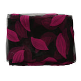 Max Elegant Leaves Print Window Curtain Voile Drape Panel Sheer Curtain Wine
