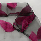 Max Elegant Leaves Print Window Curtain Voile Drape Panel Sheer Curtain Wine