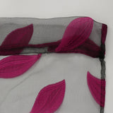 Max Elegant Leaves Print Window Curtain Voile Drape Panel Sheer Curtain Wine