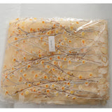 Max 1 Panel Plum blossom Embroidered Voile Blockout Curtains  Yellow_100x270cm