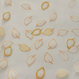 Max 1 Panel Plum blossom Embroidered Voile Blockout Curtains  Yellow_100x270cm