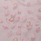 Max 1 Panel Plum blossom Embroidered Voile Blockout Curtains  Pink _100x270cm