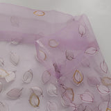 Max 1 Panel Plum blossom Embroidered Voile Blockout Curtains  Purple _100x270cm