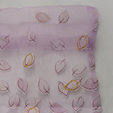 Max 1 Panel Plum blossom Embroidered Voile Blockout Curtains  Purple _100x270cm