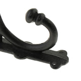 Max Cast Iron Hook Movable Wall Hanging Hook Creative Wall Decoration  Black