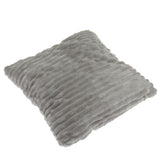 Max Square Plush Pillow Case Cushion Cover for Sofa Bed Couch Light Gray