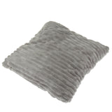 Max Square Plush Pillow Case Cushion Cover for Sofa Bed Couch Light Gray