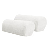 Sofa Armrest Covers Non Slip Stretch Arm Furniture Protector White