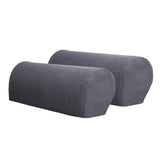 Max Sofa Armrest Covers Non Slip Stretch Arm Furniture Protector Gray