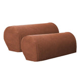 Max Sofa Armrest Covers Non Slip Stretch Arm Furniture Protector Light Coffee - Aladdin Shoppers