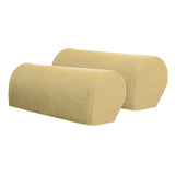 Sofa Armrest Covers Non Slip Stretch Arm Furniture Protector Beige