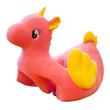 Max Soft Plush Unicorn Shape Foot Stool Cover  Pink