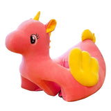 Max Soft Plush Unicorn Shape Foot Stool Cover  Pink