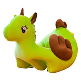 Max Soft Plush Unicorn Shape Foot Stool Cover  Green