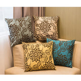 Maxbell Chenille Jacquard Sofa Cushion Cover Throw Pillow Case Replacement 18x18inch