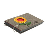 Maxbell Variety of Style Memory Photo Souvenir Gift Photo Album Navy -Shield Dark Grey-Sunflowers