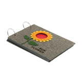 Maxbell Variety of Style Memory Photo Souvenir Gift Photo Album Navy -Shield Dark Grey-Sunflowers