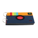 Maxbell Variety of Style Memory Photo Souvenir Gift Photo Album Navy -Shield Navy-Camera