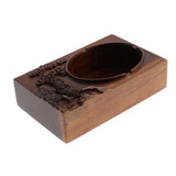 Max Traditional Chinese Style Ebony Cigar Ashtray for Home Office Pine Tree
