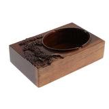 Max Traditional Chinese Style Ebony Cigar Ashtray for Home Office Pine Tree