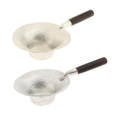Max Pure Tin Tea Infuser Tea Filter Strainer with Handle  Black_1