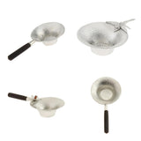 Max Pure Tin Tea Infuser Tea Filter Strainer with Handle  Black_1