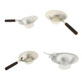 Max Pure Tin Tea Infuser Tea Filter Strainer with Handle  Black_1