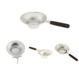 Max Pure Tin Tea Infuser Tea Filter Strainer with Handle  Black_1