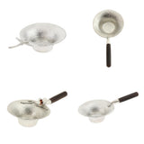 Max Pure Tin Tea Infuser Tea Filter Strainer with Handle  Black_1
