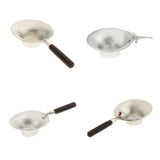 Max Pure Tin Tea Infuser Tea Filter Strainer with Handle  Black_1