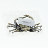 Max Chinese Bronze Tea Pet LifeLike Crawl Crab Tea Ceremony Decor Green Crab