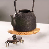 Max Chinese Bronze Tea Pet LifeLike Crawl Crab Tea Ceremony Decor Green Crab