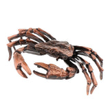Max Chinese Bronze Tea Pet LifeLike Crawl Crab Tea Ceremony Decor Red Crab