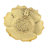 Max Lotus Shaped Teacup Coaster Kung Fu Tea Coaster for Drinks Golden Lotus